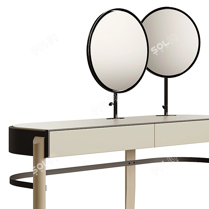 Chloe Dressing Table with Exceptional Craftsmanship 3D model image 3