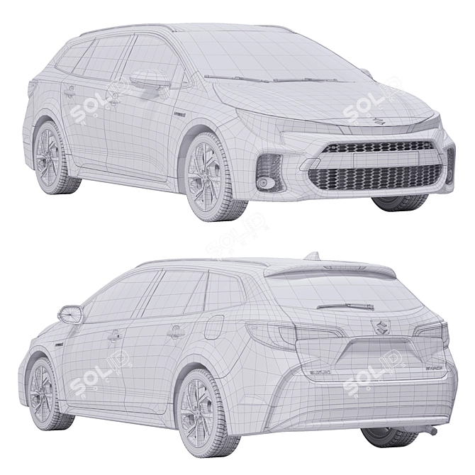 Archive of Suzuki Swace Hybrid 2023 3D model image 3