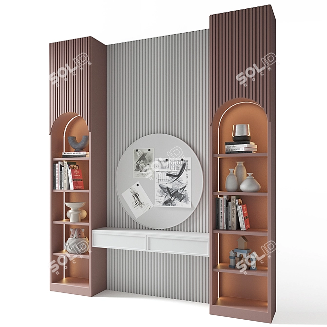  Custom Kids Shelf 3D Model 3D model image 2