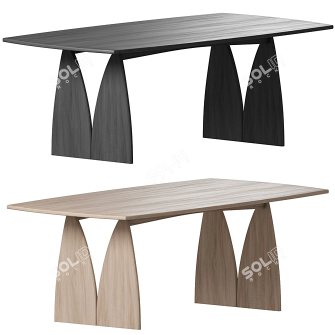 Minimalist Modnodesign Table 200x100x76cm 3D model image 1