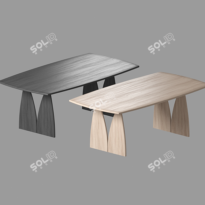 Minimalist Modnodesign Table 200x100x76cm 3D model image 2