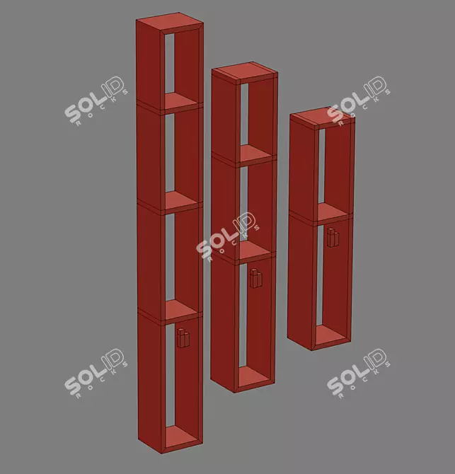 LALIS Vertical Shelf Collection 3D model image 4