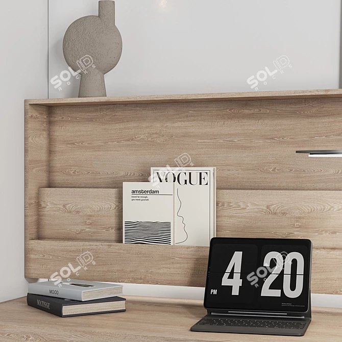 Title: High-Quality 3D Workplace Models 3D model image 3