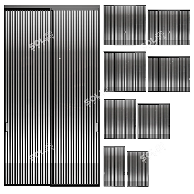 Aluminum Partitions Formato 2600/2950mm 3D model image 1