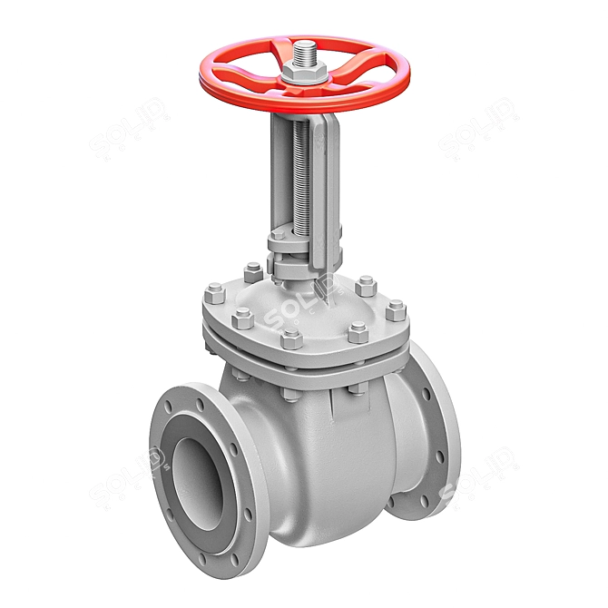 Manual Drive Valve 3D model image 1