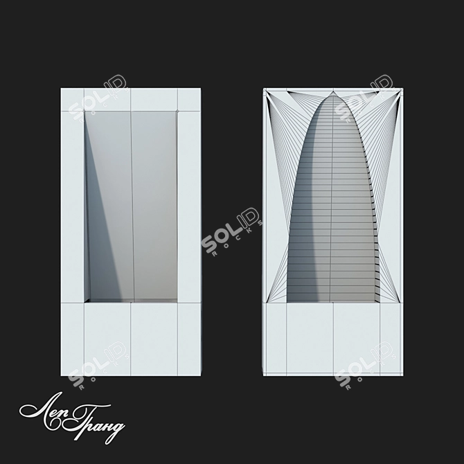 Custom Gypsum Recessed Lights 3D model image 6