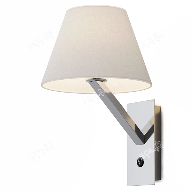 Modern Steel Wall Lamp Light 3D model image 2