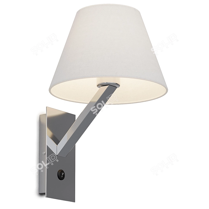 Modern Steel Wall Lamp Light 3D model image 4