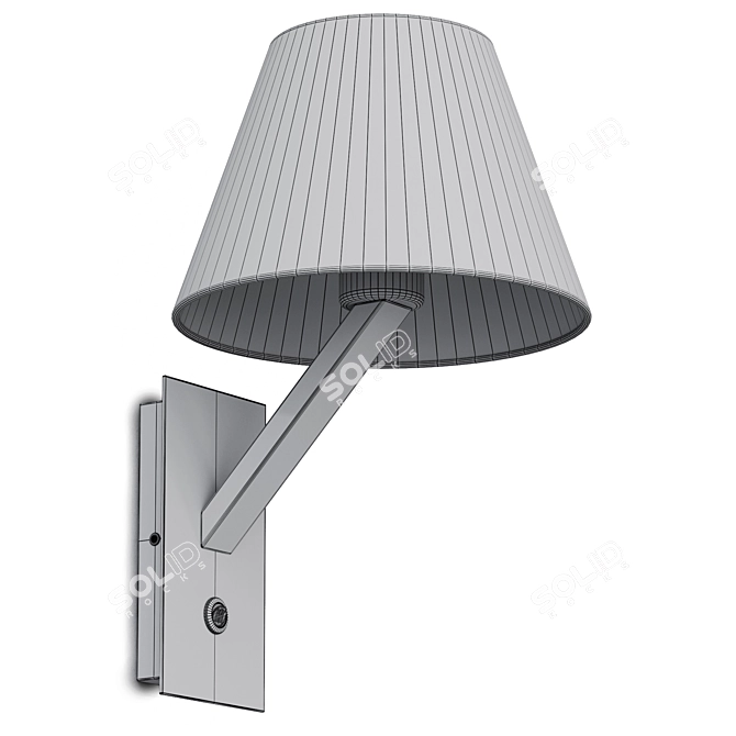 Modern Steel Wall Lamp Light 3D model image 5