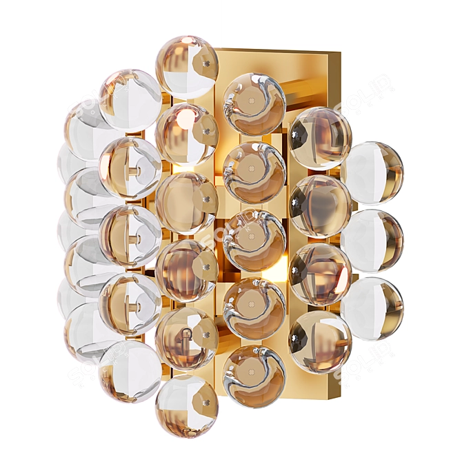 Elegant Mylo Wall Lamp 3D model image 1