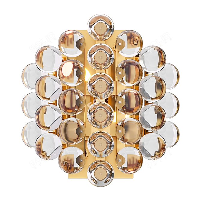 Elegant Mylo Wall Lamp 3D model image 2