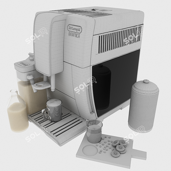 Dinamica ECAM350.15.B Automatic Coffee Maker 3D model image 5