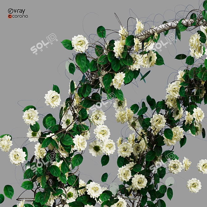 Flower Arch 3D Model Collection 3D model image 4