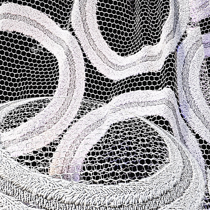 Lace & Guipure Geometric Fabric 3D model image 5