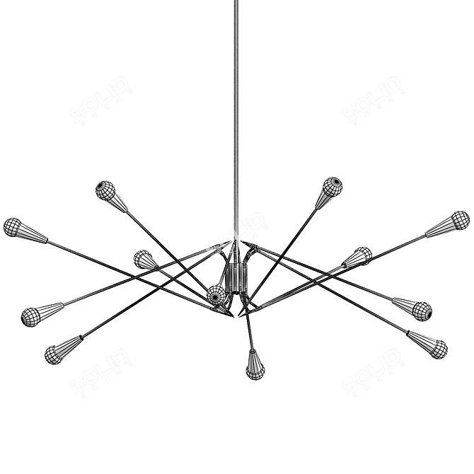 Nipomo Chandelier Model VRay 3.x 3D model image 3
