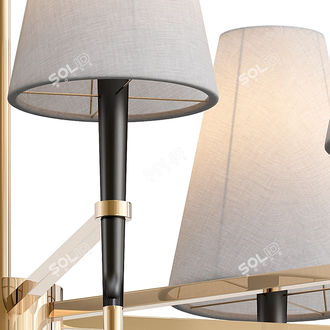 Modern Ventana 8-Light Chandelier 3D model image 2