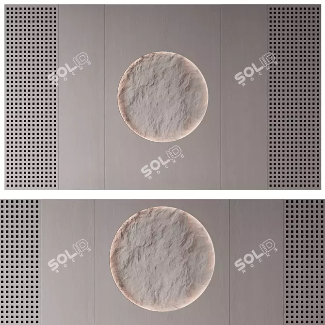 Japanese Style Wall Panel 3D model image 2