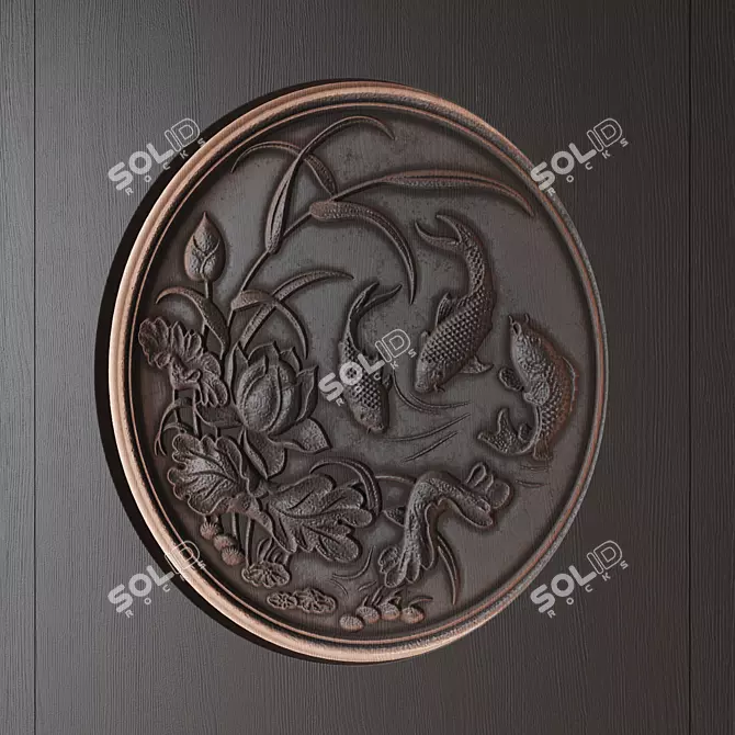 Japanese Style Wall Panel 3D model image 8