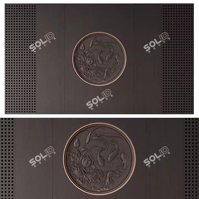 Japanese Style Wall Panel 3D model image 11