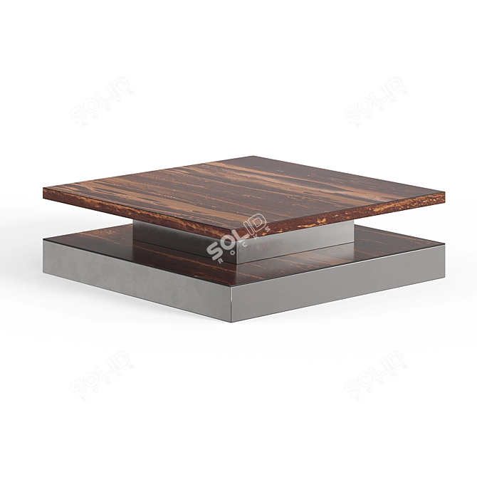 Vintage Ligne Roset Copper Coffee Table 3D model image 1