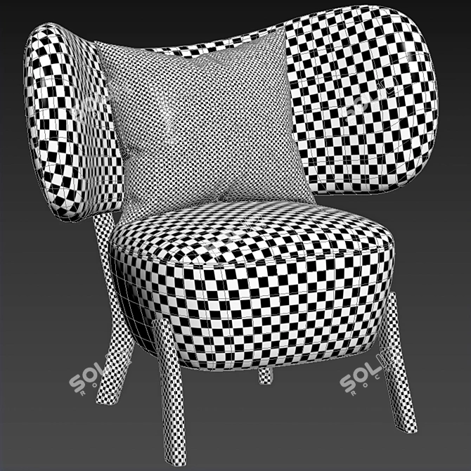 Elegant 3D Chair Design 3D model image 7