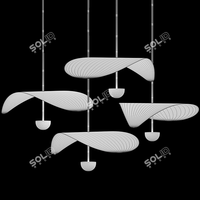 Modern Chic Bonnie Pendant Lighting 3D model image 5