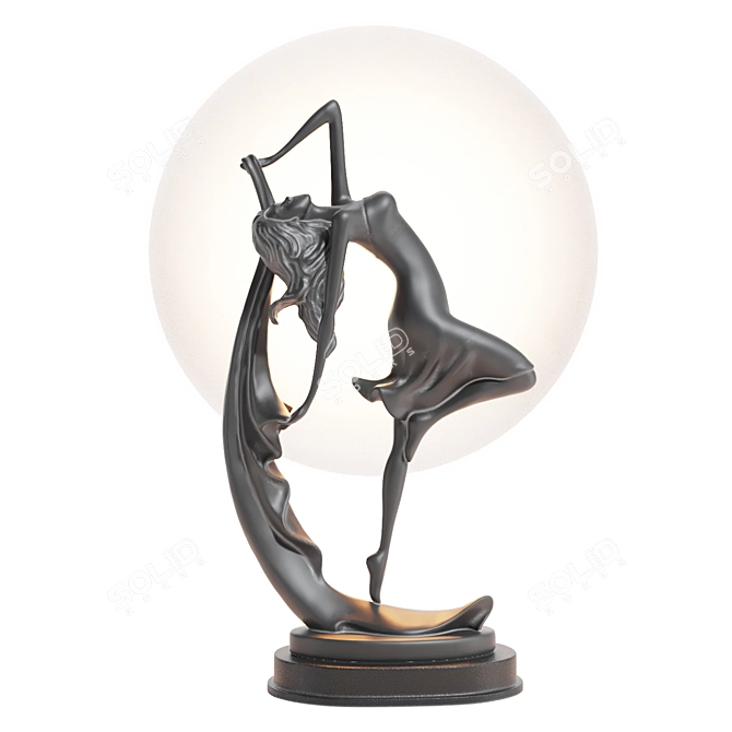 Silhouette Dance Table Lamp 3D model image 3