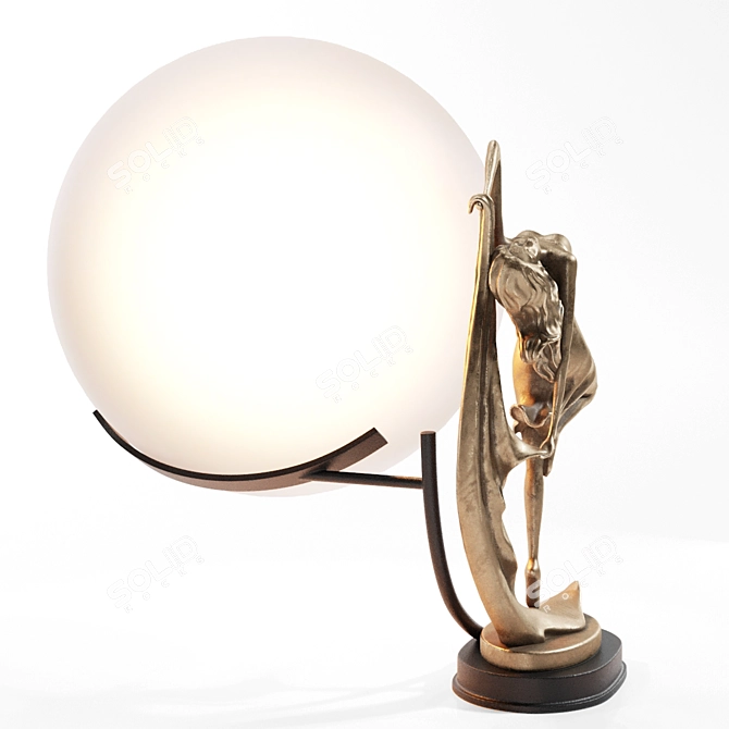 Silhouette Dance Table Lamp 3D model image 5