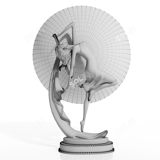 Silhouette Dance Table Lamp 3D model image 7