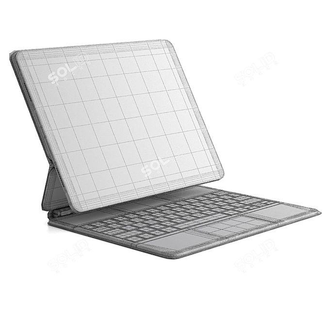 Magic iPad Pro Keyboard Stand 3D model image 4