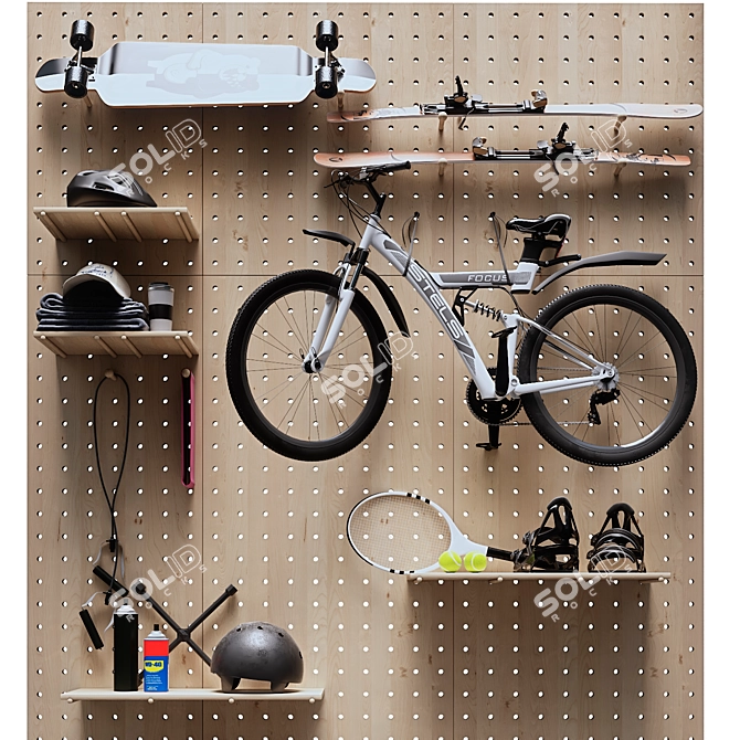 Sports Gear Storage Solutions 3D model image 2