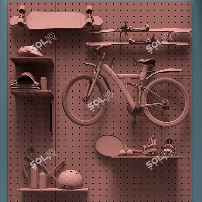 Sports Gear Storage Solutions 3D model image 5