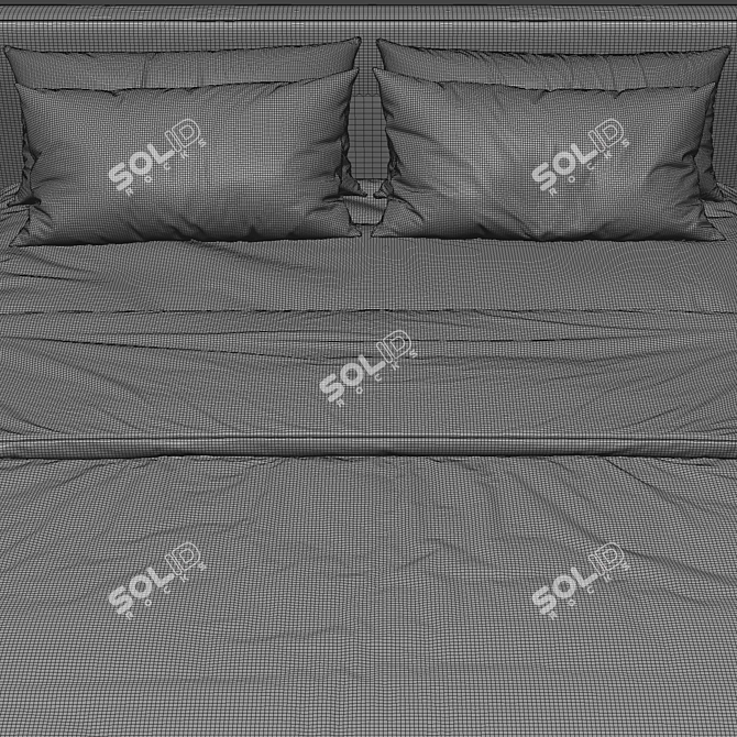 Elegant Lema Camille Bed Model 3D model image 3