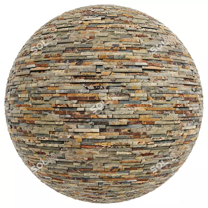  Stone Covering Texture Set 3D model image 6