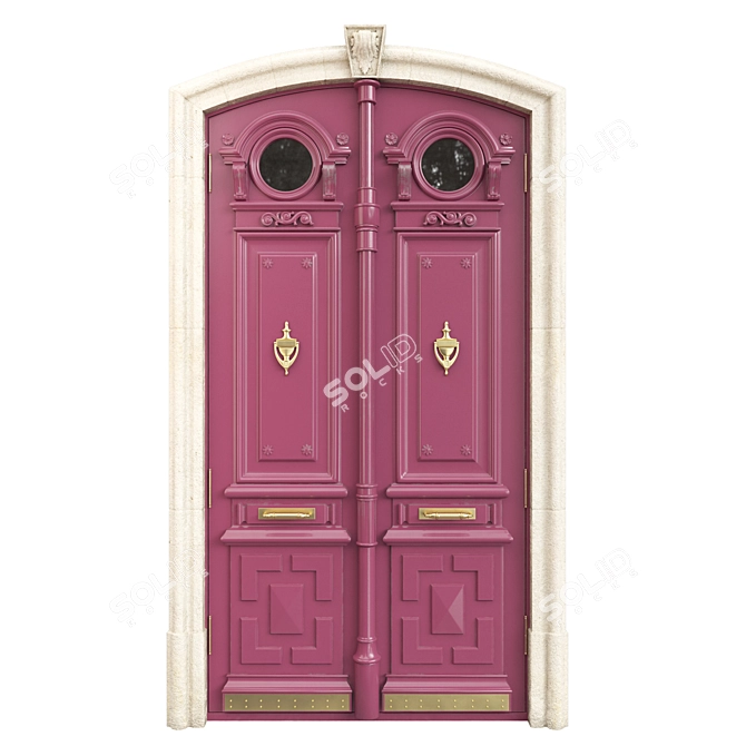 Classic Tempera 3D Door Design 3D model image 5