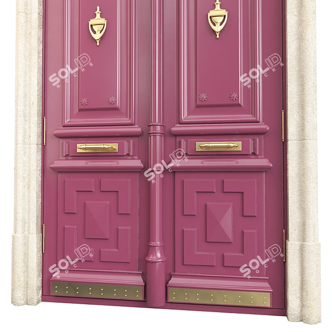 Classic Tempera 3D Door Design 3D model image 6