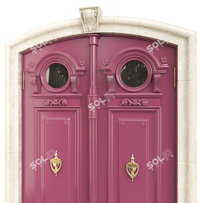 Classic Tempera 3D Door Design 3D model image 1