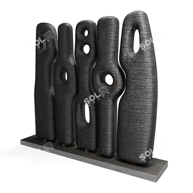 Rustic Art Sculpture Collectible 3D model image 6