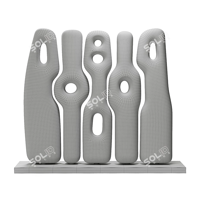 Rustic Art Sculpture Collectible 3D model image 7