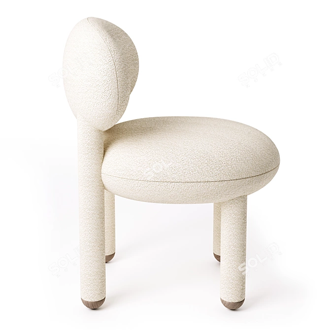 Noom Flock Chair CS1: Elegant Designer Piece 3D model image 2