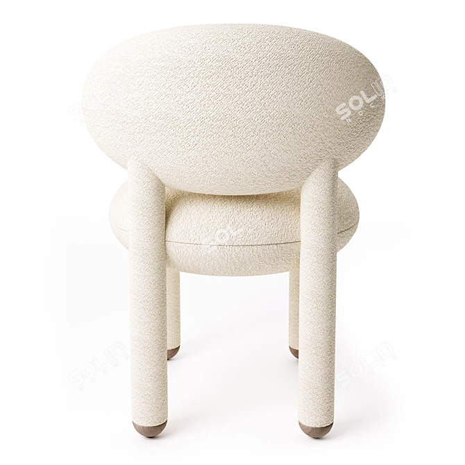 Noom Flock Chair CS1: Elegant Designer Piece 3D model image 4