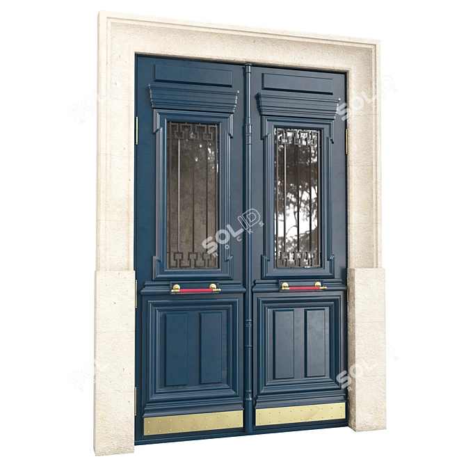 Classic Door 1600mm H-2700mm 3D 3D model image 5