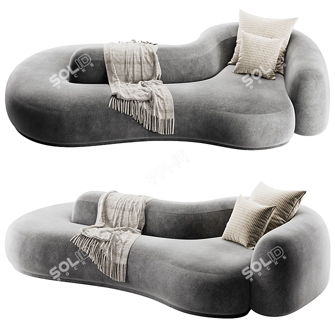 Modern Kay Sofa Render Bundle 3D model image 2