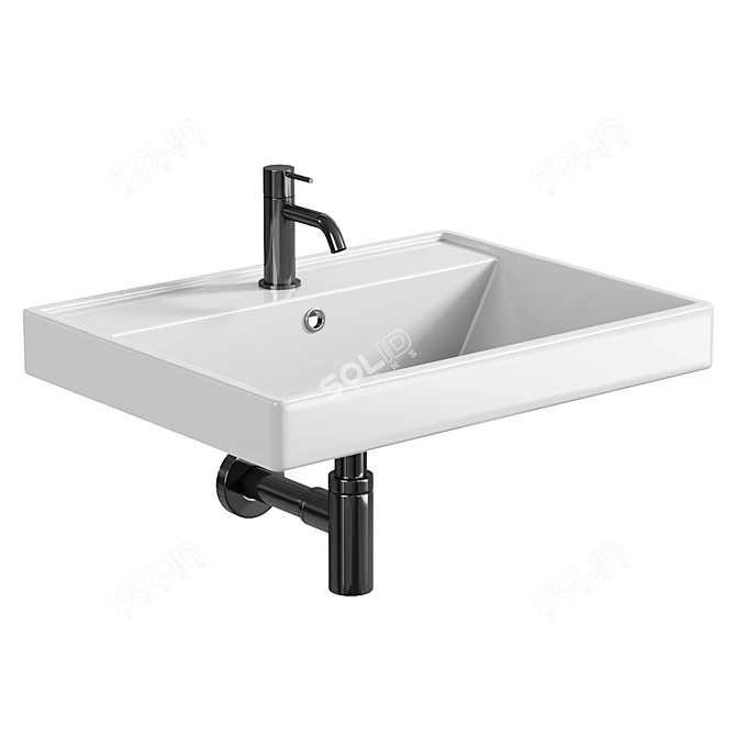 DIWO Enisey 60 Washbasin 3D model image 2