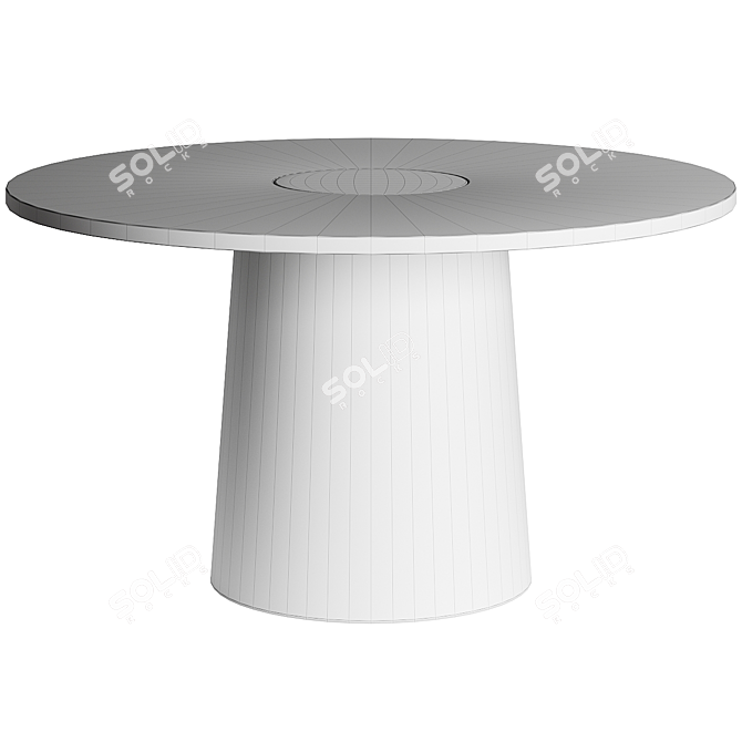 Marble & Cork Dining Table 3D model image 3