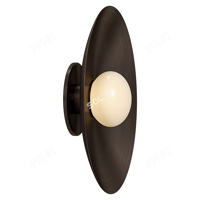 Jazzy Brass Sconce 12 3D model image 3