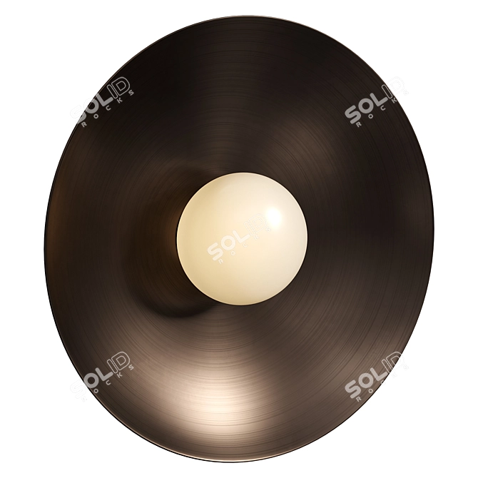 Jazzy Brass Sconce 12 3D model image 5