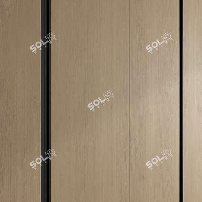 3D Wardrobe Set with Textures 3D model image 6