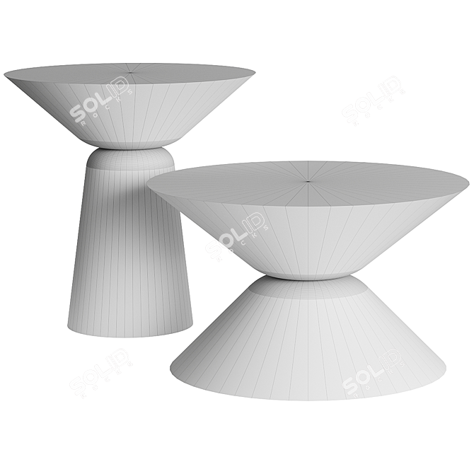 Sculptural Murano Glass Coffee Tables 3D model image 2