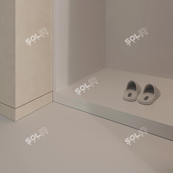 Modern Hallway Set 3D Model 3D model image 4